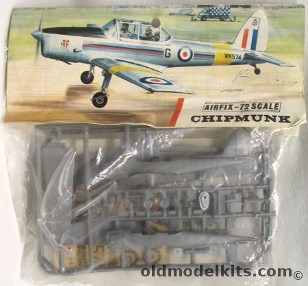Airfix 1/72 DeHavilland DHC-1 Chipmunk RAF / RCAF Versions Bagged, 134 plastic model kit